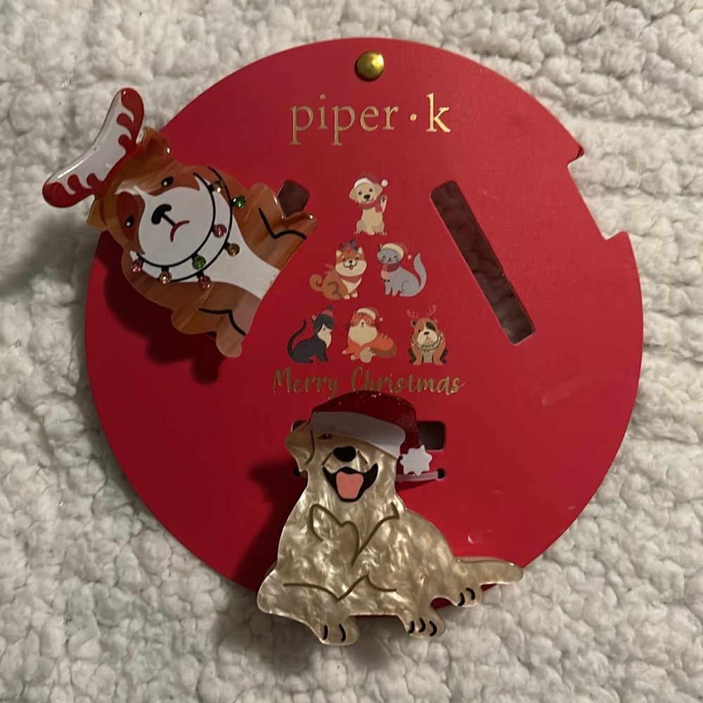 Holiday hair clips